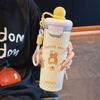 Insulated Straw Cup: Cute Outdoor Portable Coffee Cup for Girls