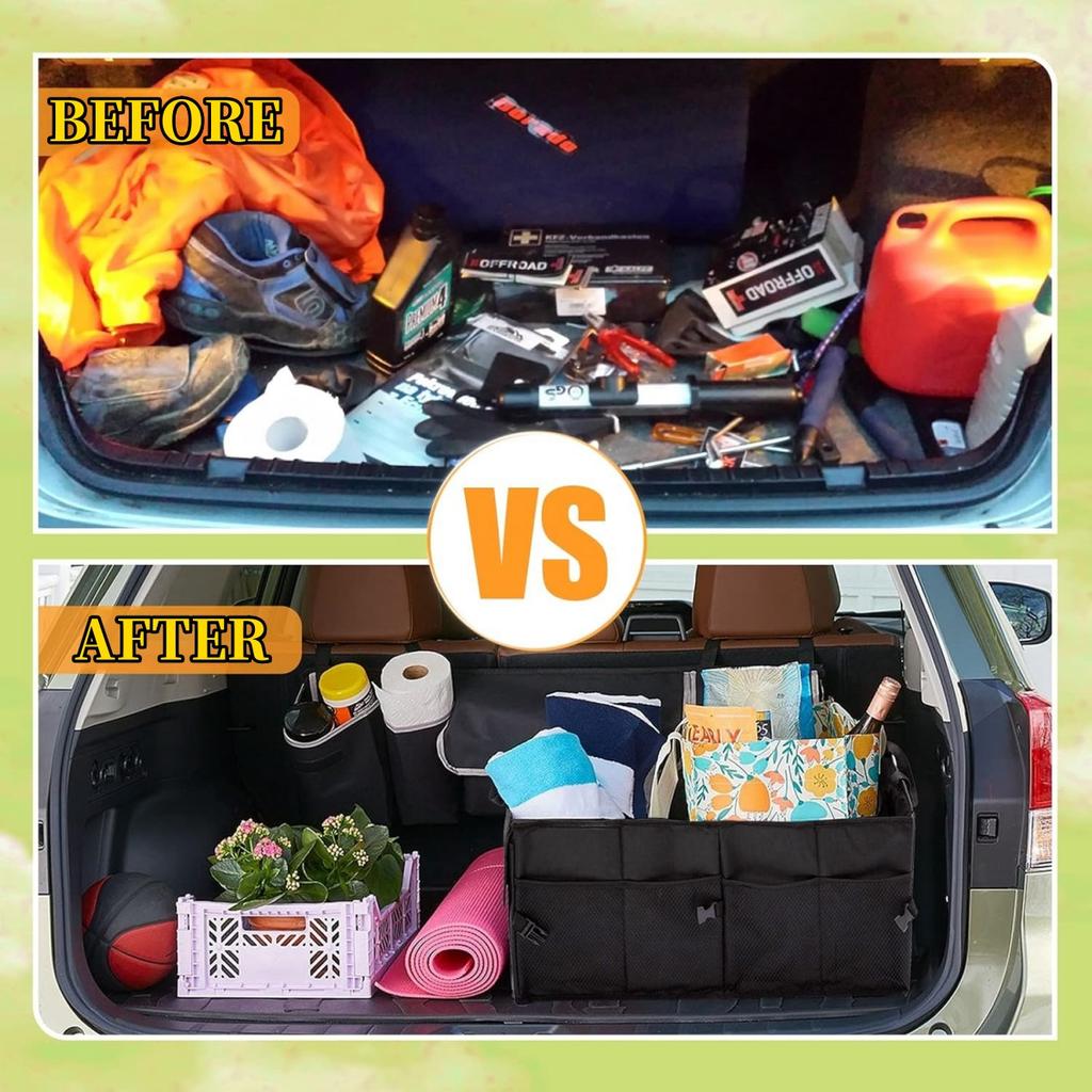 Big Capacity Collapsible Car Storage Box Trunk Cargo Case Repair Tools Holder Auto Organizer Automotive Accessories Universal