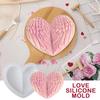 Silicone Molds For Baking Heart Candy Fondant Molds Creative Flexible Mould Realistic Feather Tool For Couples Making Bakery