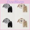Korean Style Kids Sweater Set With Cartoon Patterns For Autumn And Spring Playtime