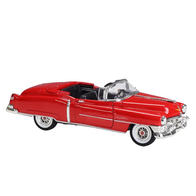 

Welly 1/24 Cadillac Eldorado Alloy Sports Car Model Diecast Metal Classic Retro Old Vehicles Car Model High Simulation Kids Gift червоний