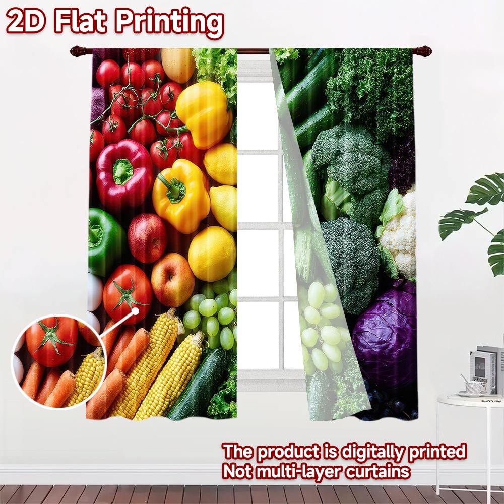 2D Flat Photography Backdrop Party Backdrop Fresh Colorful Vegetables 100% Polyester Vibrant Reunion Perfect for Bedroom