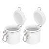 2pcs Eyelash Glue Storage Jar Sealing Buckle Large Capacity Glue Storage Container for Eyelash Extension 200ml