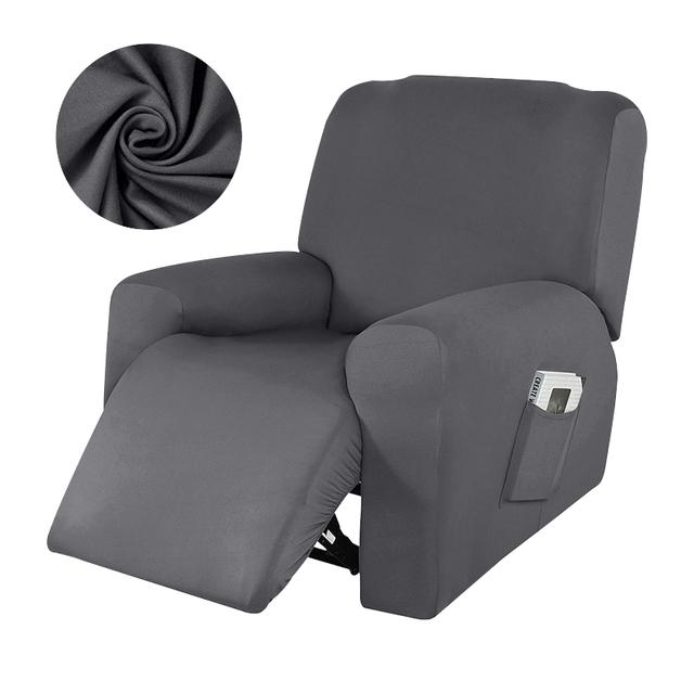 Waterproof Recliner Living Sofa Covers High Elasticity Lazy Boy Recliner Seat Protective Covers Gentle Anti -Slip Recliner Seat Slipcover For Home