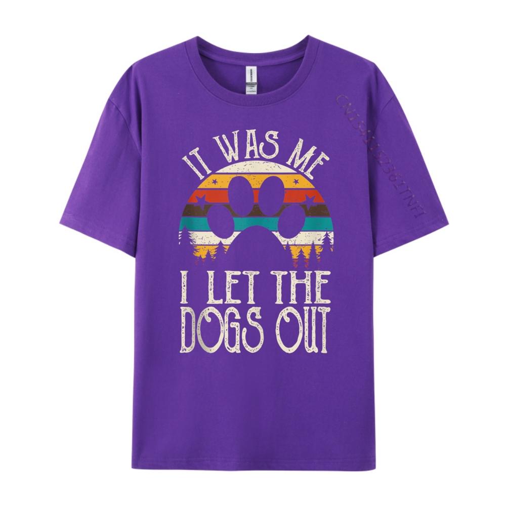 It Was Me I Let The Dogs Out Puppy Luxury Designer Shirts For Men Party