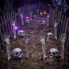 Easy Assembly Garden Ornaments Realistic Skeleton Stake Spooky Halloween Skull Hand Yard Outdoor Lawn Decorations Sign for Graveyard Decor