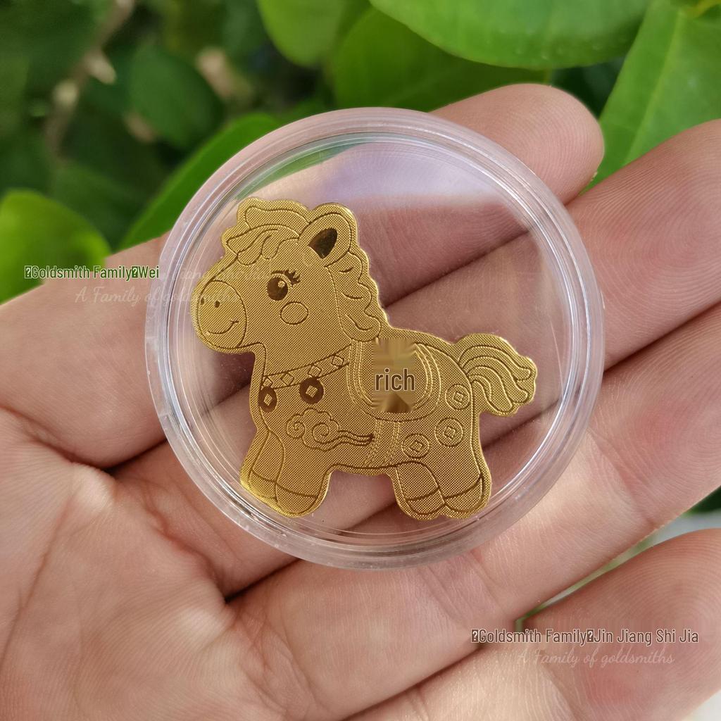 999 Guldfolie Mobilklistermärke - Inflödande Rikedom, Välståndsguden Födelsedagspresent