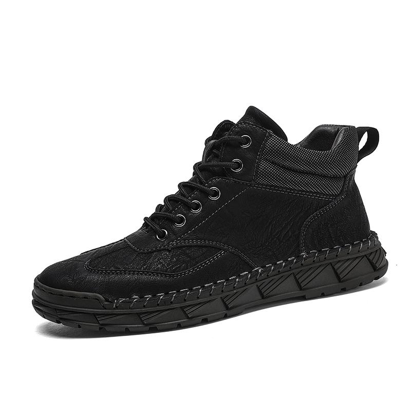 Móda Ručně vyráběné Kožené Ležérní Pánské Boty Módní Odolné proti Opotřebení Pohodlný Design Venkovní Pánské Klasické Tenisky Všestranné Boty pro Řízení