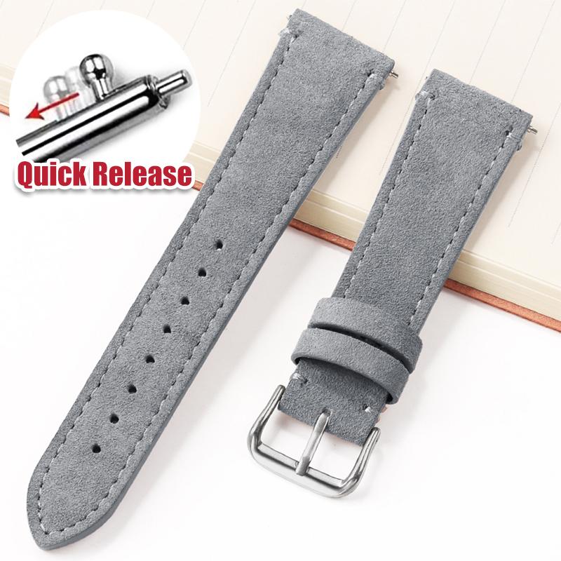 Quick Release Soft Suede Watch Strap for Omega 20/22mm for Huawei Watch Gt3/Gt4 Bracelet Women Men Universal Calfskin Wristband