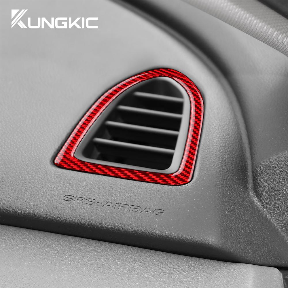 Real Soft Carbon Fiber Sticker For Subaru Crosstrek 2025 For Impreza 2025 Car Air Outlet Interior Trim RHD LHD Accessories