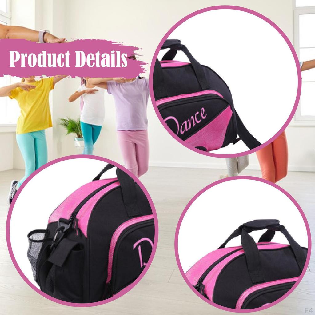 Canvas Dance Bag, Handle Stylish Multifunctional Bag for Camping, Dancing, Outdoor Exercise And