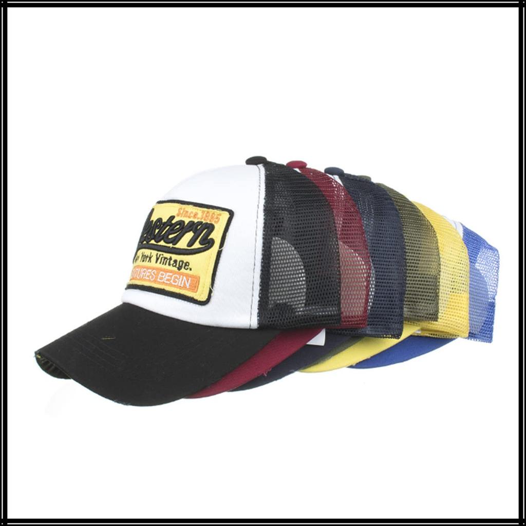 Mesh English CA663 [White Fang] Cap, Distressed, Letters, Hat, Running, Outdoor, Women, Men, (Black)