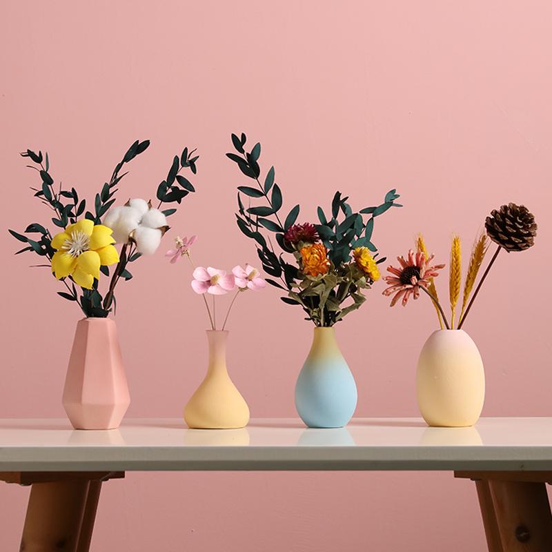 Morandi Style Small Vase: Coffee Table, Living Room, Dried Flower Arrangement, Homestay & Home Decoration