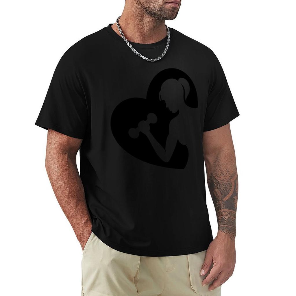 Unisex Workout Love Tshirt Comfortable Daily Wear Tee
