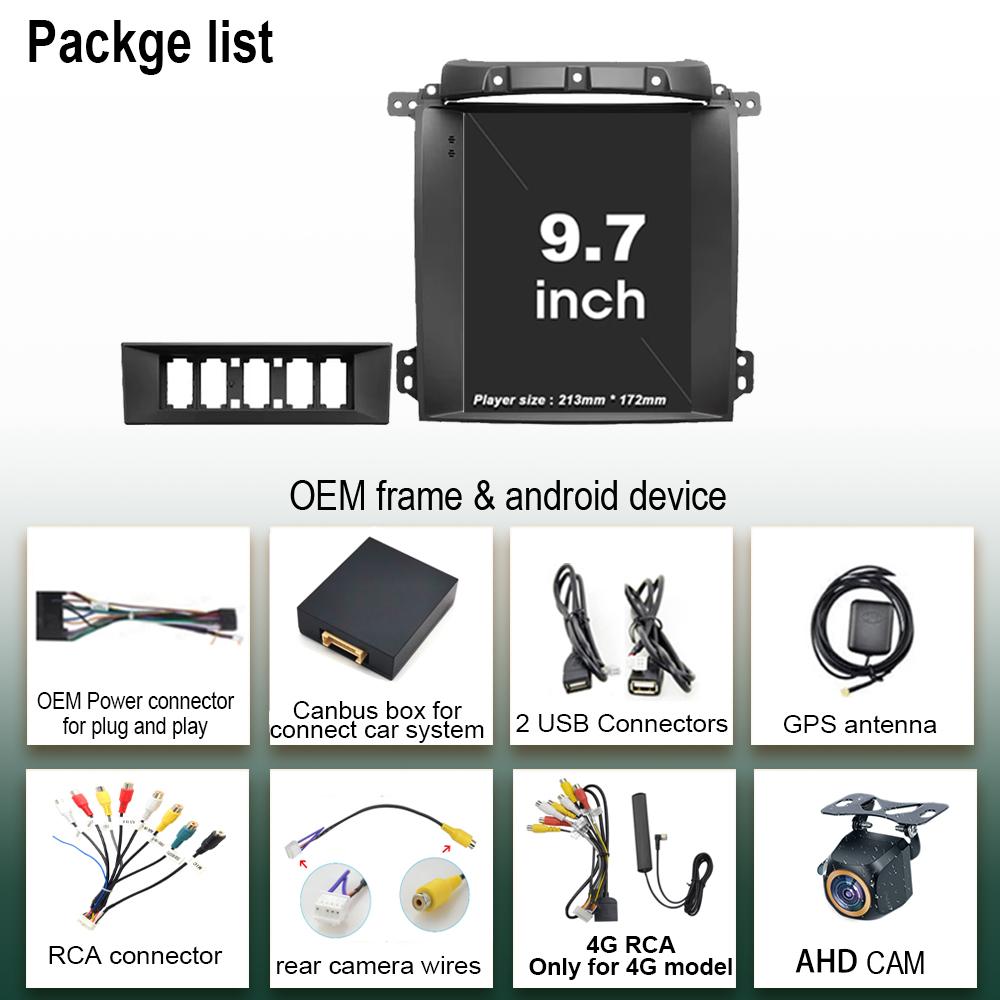 Car Radio Video Multimedia Player 9.7 Inch For Kia Sorento BL 2002 - 2006 For Teasla Style Vertical Screen Bluetooth RDS 8 Core