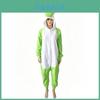 Pijama Infantil de Personagem Yoshi Peça Única com Tecido de Poliéster para Cosplay de Halloween