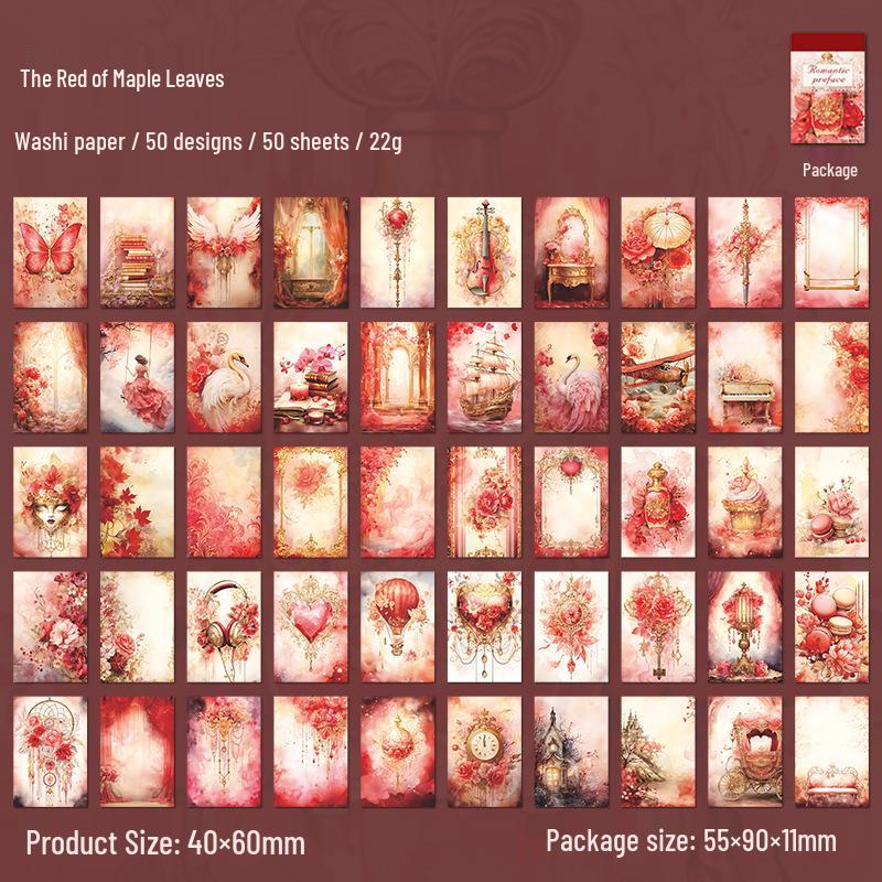 Romantic Prelude Floral Sticker Book: 50 Dreamy Sheets for Journal Decoration and Collage