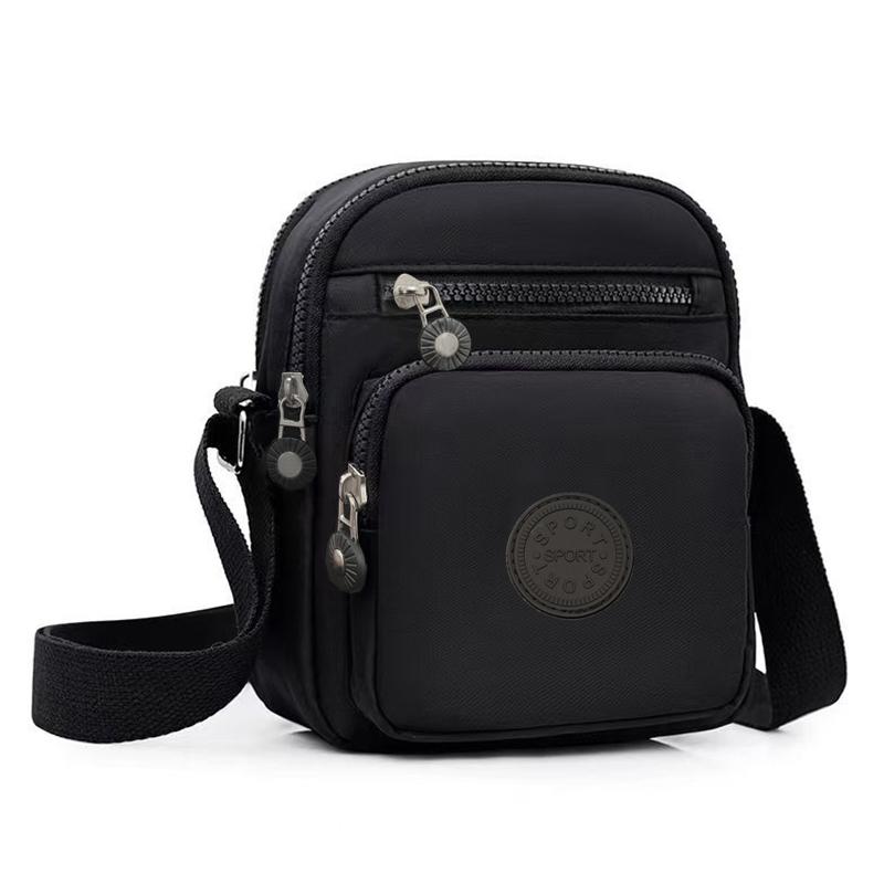 Classic Minimalist Nylon Shoulder Bag Durable Water-resistant Crossbody Purse for Ladies Daily Commute & Streetwear
