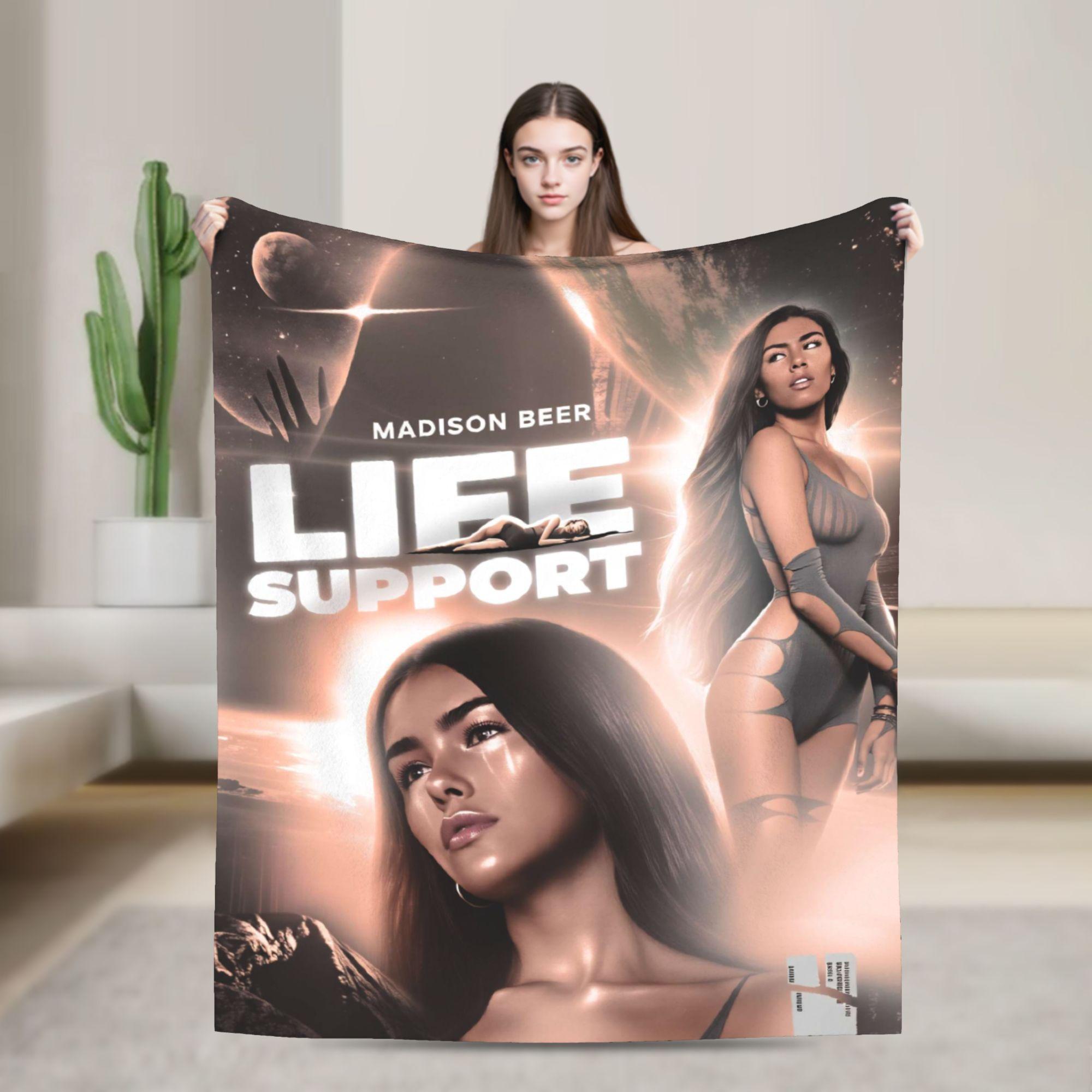 

Madisons Beers Blanket Quality Warm Soft Throw Blanket Winter Travel Car Bedroom Aesthetic Bedspread 75x100cm