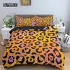 Bettbezug-Set mit Leopardenmuster, Regenbogen-Leopard, 3D-Druck, King-Size-Bett, Bettdeckenbezug für Kinder, Mädchen, Geschenke, Polyester-Bettbezug