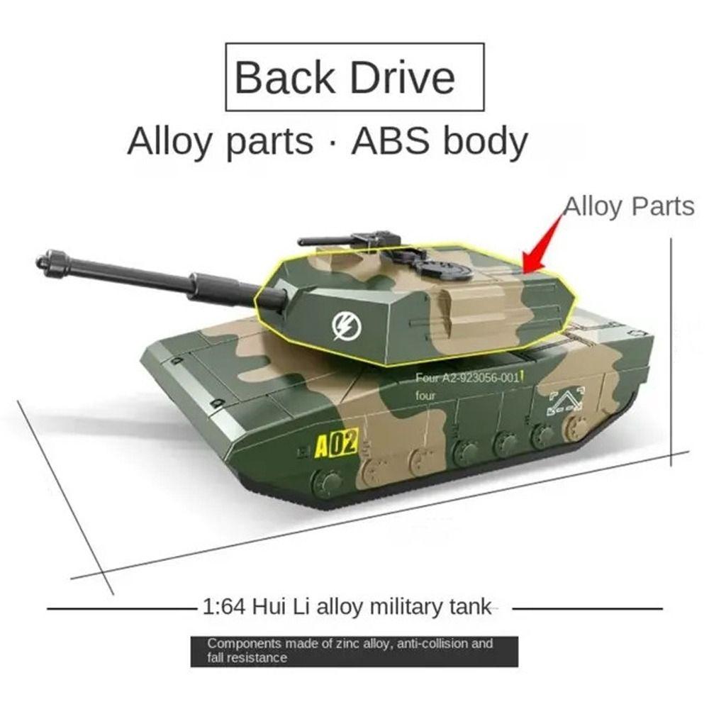 Model Toy Pull Back Cars Simulation Armored Vehicle Toy Educational Tank Model Car  Boys Gift
