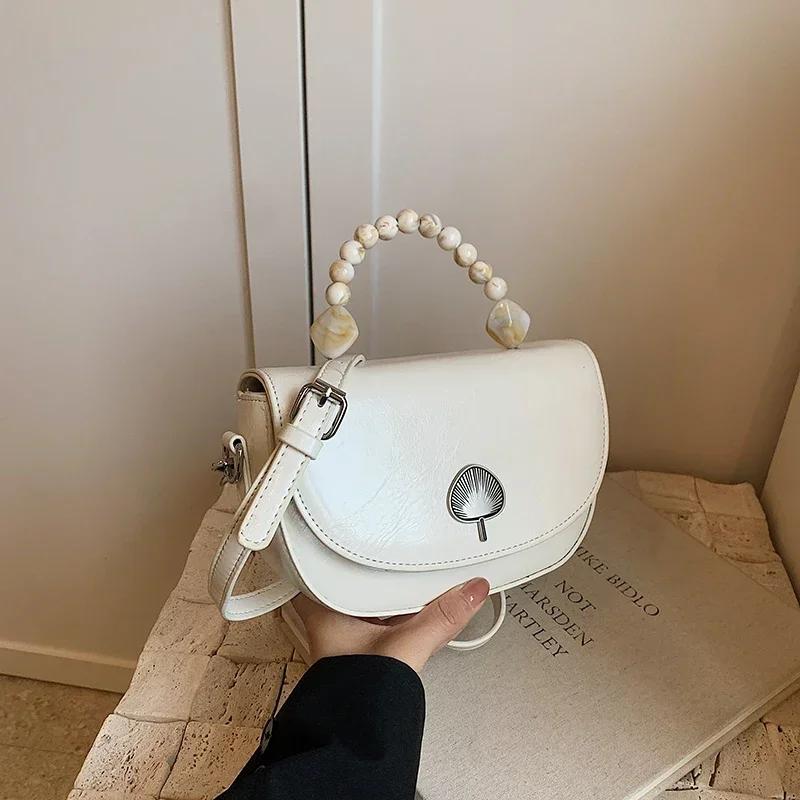 Temperament Granule Bag New Simple Versatile Shoulder Unique Elegant Feminine Fashion Commute Crossbody Bags Premium