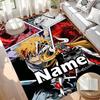 Custom Name Personalized BLEACH Print Carpet, Versatile Home Decor Rug, for Playroom, Apartment, Balcony, Entryway, Hallway Gift