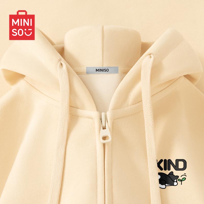 MINISO Men's Hooded Zip-Up Sweatshirt