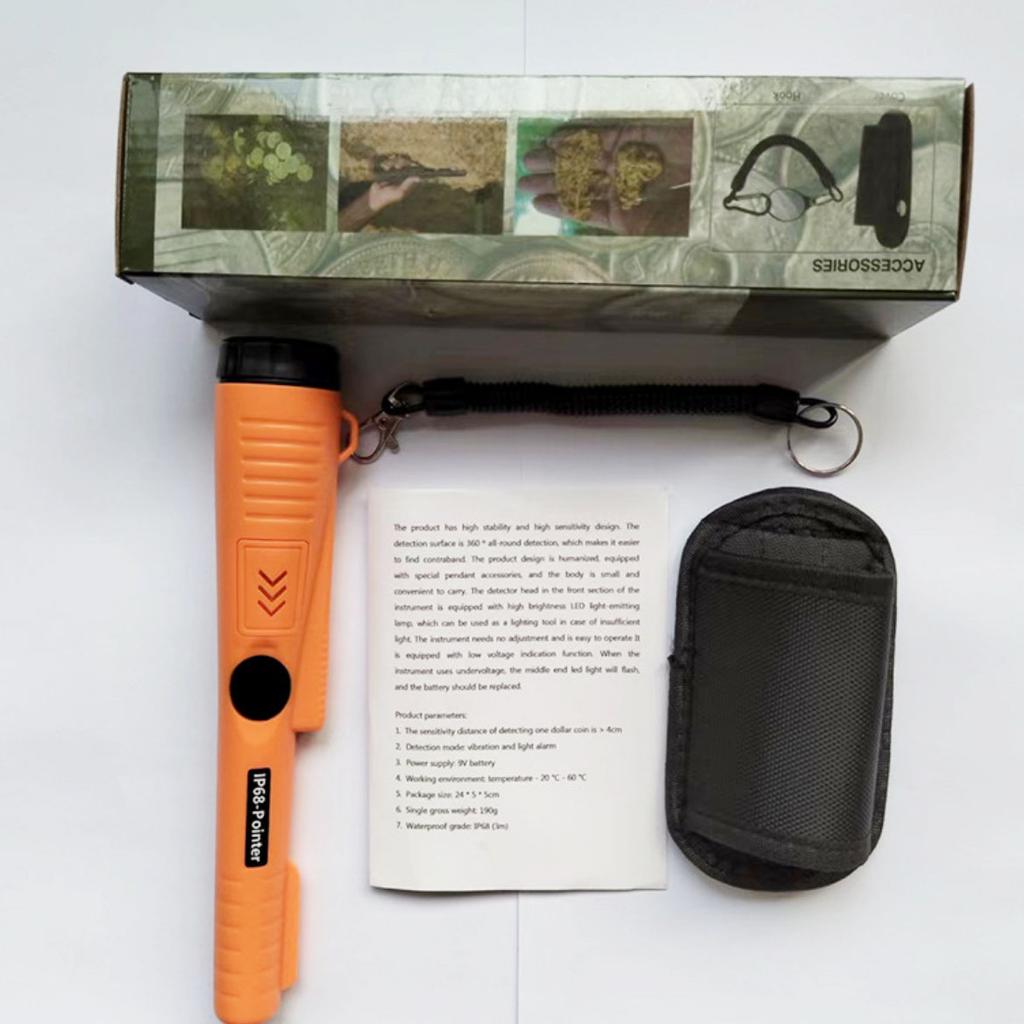 High Sensitivity Handheld Metal Detector Waterproofable Metal Detector 360° Scanning, GP Pointer Suitable for Metal Findingfor Indoor Outdoor