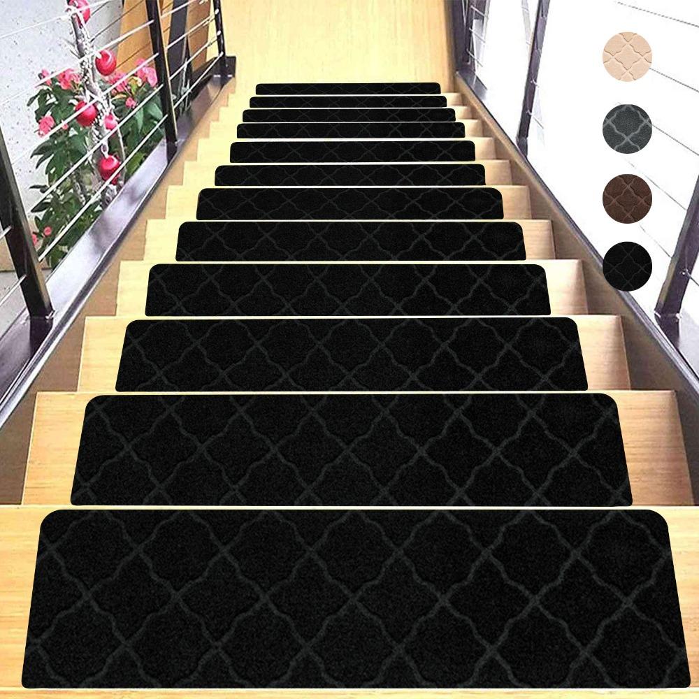 Self-adhesive Staircase Mat Non-Slip Protection Cover Pads New Stair Tread Carpet Mat  Home Decor