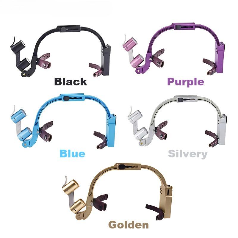 Binoclu Chirurgical cu Magnifier pentru Materiale Dentare cu Bandă de Cap Confortabilă Lampă Frontală LED cu Magnifier Dentar Mărire 2.5x/3.5x