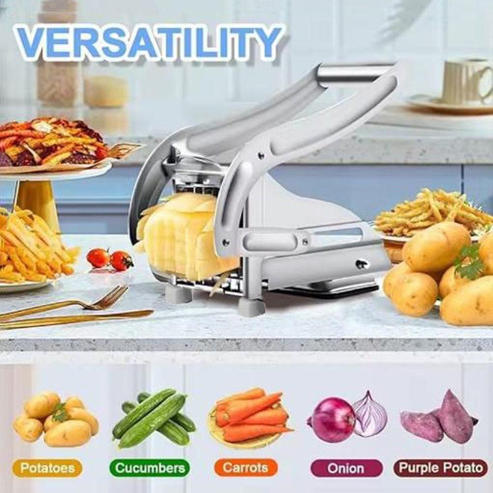 Silver Potato Slicer 36/64 Hole French Fries Slicer Durable French Fries Cutter Machine Cucumber