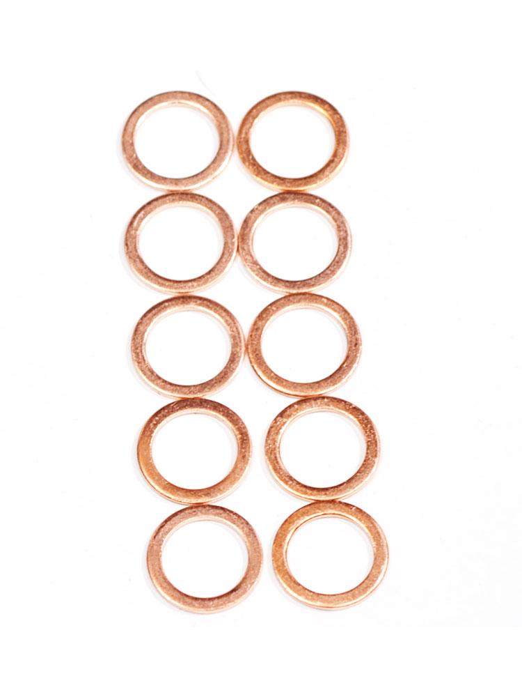 10/20pcs M10 Motorcycle Hose Washers Accessories Tools Motorcycle Braided Clutch Brake Hose Banjo Seal Copper Crush Washer