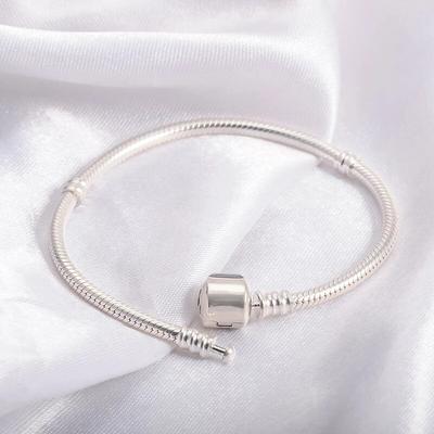 Trendy Snake Chain Bracelets Fit Original Beaded Bracelet For Women Girls Fashion Bangle Diy Jewelry  Bijoux Sl421