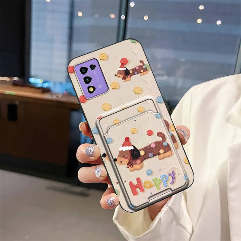 Fashion Design Cartoon Phone Case For ZTE Libero 5G iii/A202ZT Protective Shockproof Card Sleeve Cover Anti-dust Cute