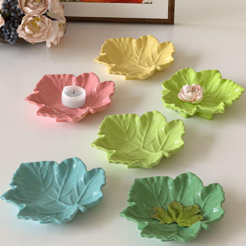 Flexible Silicone Resin Mould For Leaf Trays Epoxy Clay Craft Reusable Materials