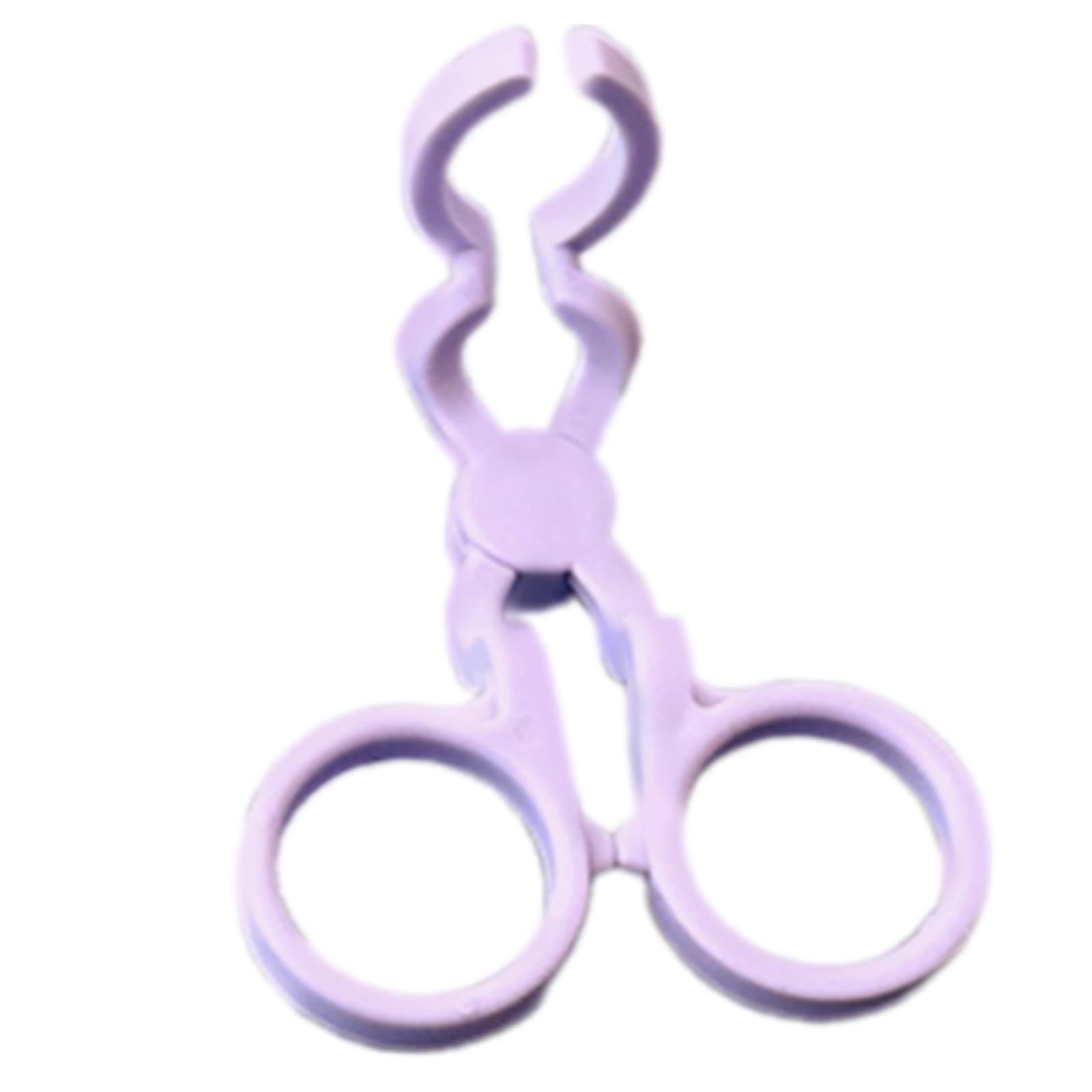 

Практичный инструмент для надевания и снятия контактных линз для легкого надевания и снятия, компактный, с регулируемым зажимом для начинающих, для ежедневного использования фиолетовый