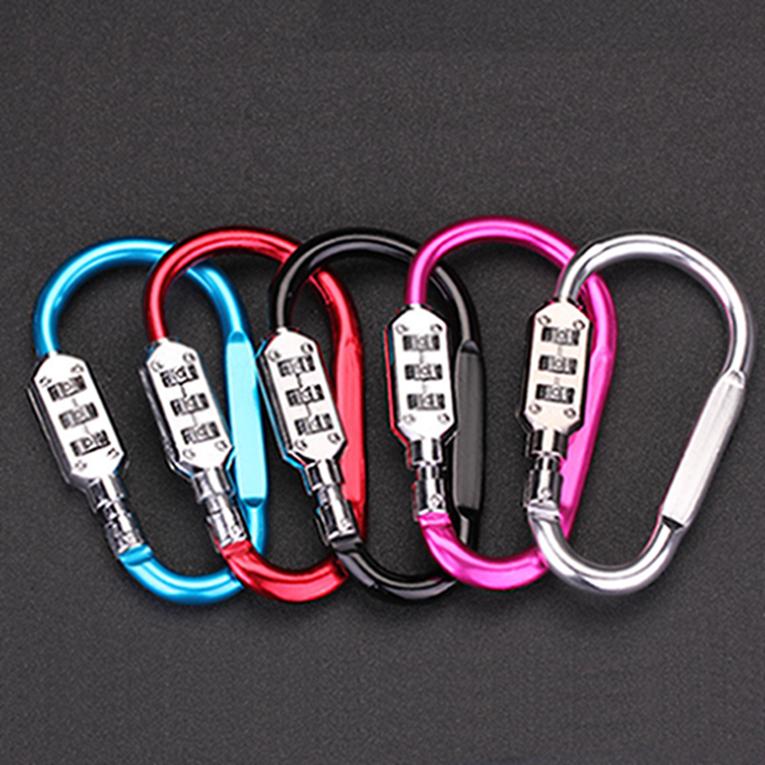 Gourd Hanging Buckle Helmet Car Basket Lock Carabiner Backpack Password Lock Hook Hanging Buckle