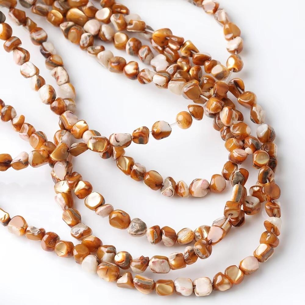 1 Strand Small Hole Beads Shell Beads Irregular Shape Beads For Jewelry DIY For Bracelet Craft