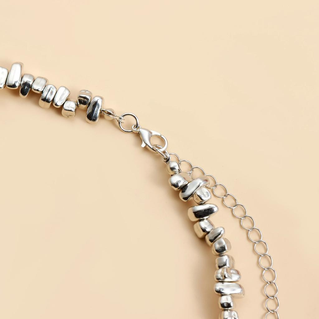 Handmade Beaded Heart Tassels Pendant Necklace Featuring Unique Irregular Designs and Fringe Shape for Fashionable Women