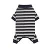 Polyester Puppy Stripes Jumpsuits Four-legged Dog Pajamas Durable Pet Dog Clothes  Autum