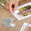 200PCS Multi Shape DIY Craft Mirror Stickers Acrylic Round Square Triangle Mirror Tiles Decals Adhesive Backing 2.5cm