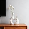 Plastic Vase Set Non-Fragile Decorative Art for Tabletop Decoration, Wedding Gift, Housewarming Present, for Living Room, Bedroom, Office Decor