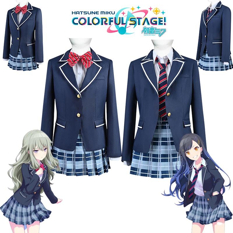 Project Sekai Colorful Stage Feat Cosplay Costume School Uniform Outfit Carnival