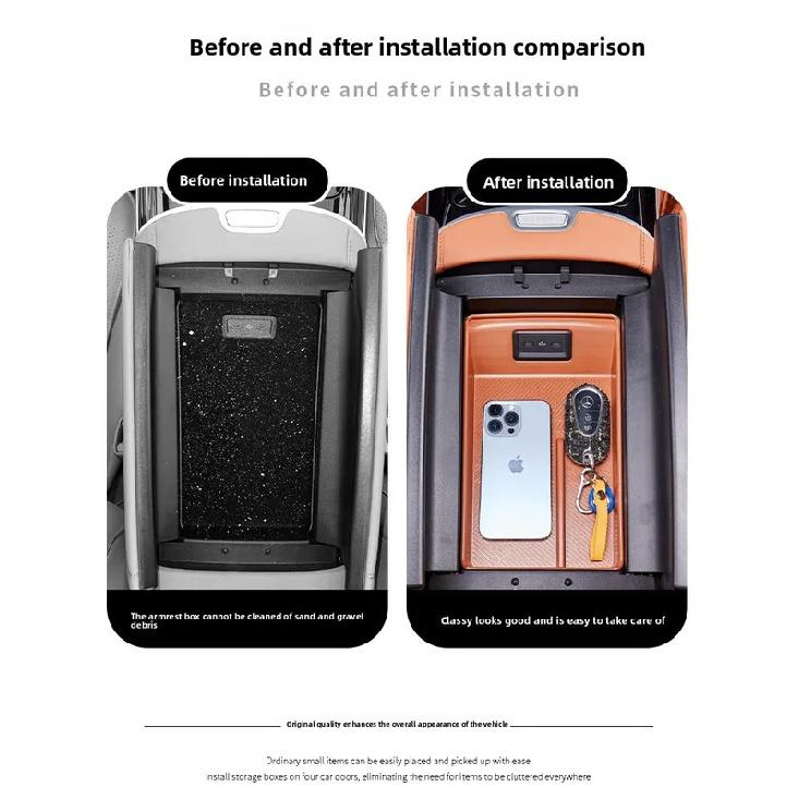 Suitable for Mercedes-Benz S400L Central Control Armrest Box Silicone Storage Box S450L Storage Storage Box Carinterior Supplies