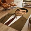 Mr.Bean Expressive Facial Features Cleanable Rug Soft Plush Water-resistant & Washable Corridor & Entryway Bohemian Boho Style Housewarming Gift Idea