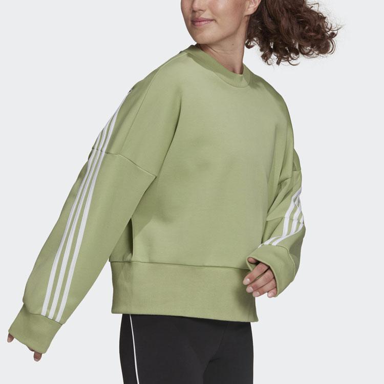 Adidas Fi 3s Crew Neck Sweatshirt Women Tops Acid-Green HC1639