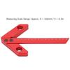 Center Measuring Tool, 45/90° Square Center Finder Line Gauge Aluminum Alloy Woodworking Center Scribe Measuring Tool, 0-160mm, 0.5mm High Accuracy