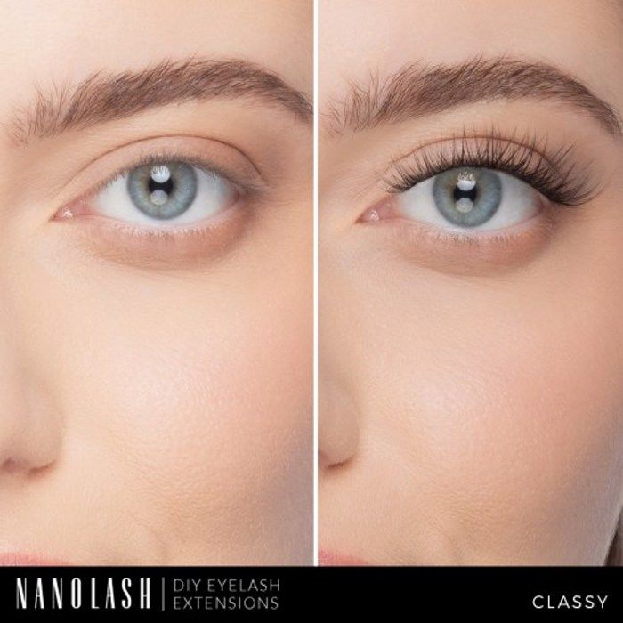 Eyelash Extension Starter Kit - Nanolash - CLASSY - At-Home Application - Black - False Eyelashes