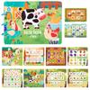 Montessori Toddler Busy Book Learning Activity Quiet Book for Early Education 2-4 Years